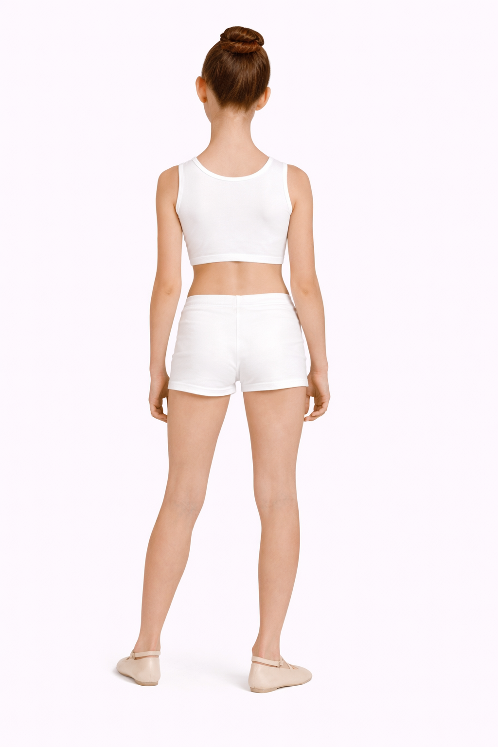 SHORT DANZA LYCRA BIANCO BAMBINA